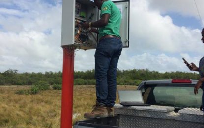 Solar panels stolen from newly installed wind measuring station at Onverwagt