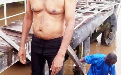 Ashraf Ali “The River Conqueror” to swim the Berbice River back and forth today
