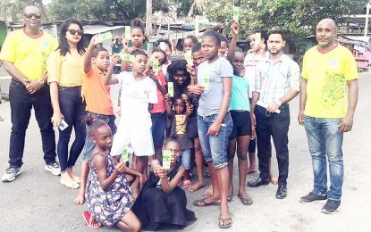 CNL – Tower Suites distribute tickets to Boys and Girls from Tiger Bay Area