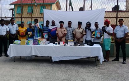 Gym gears & books donated to the New Amsterdam Prison