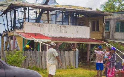 Four homeless after Corentyne blaze