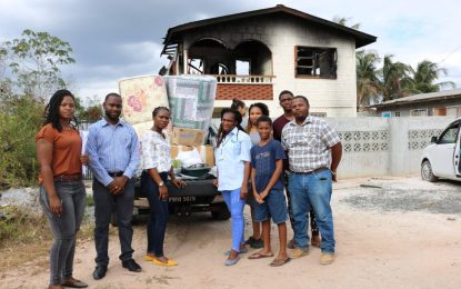 Linden fire victims receive help