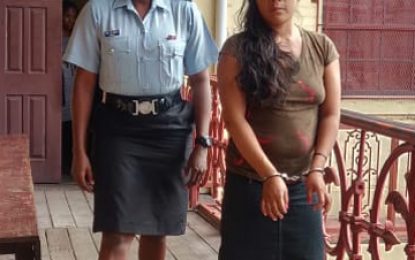 Woman attacks female cop with broken bottle
