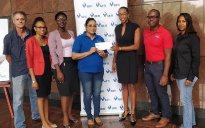 GBTI sponsored Open Tennis Tournament set for June 7 start Sponsorship Cheque presented