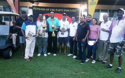 Aleem and Mahindranauth are champions in Torginol Paints annual golf tournament