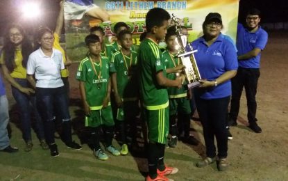 RFA-GBTI Annual U13 Finals Paiwomak Warriors FC crowned Champions