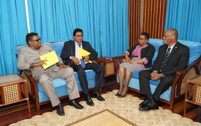Granger, Opposition Leader meet on GECOM chair…Jagdeo rejects two names proposed by President Granger  –submits another four nominees