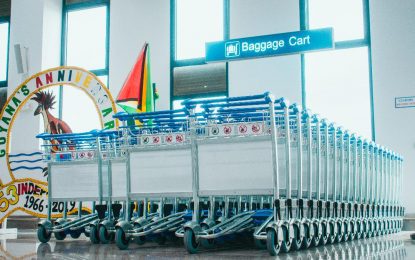 CJIA procures 75 baggage carts @$86,600 each