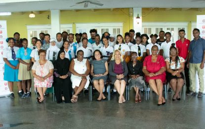 ‘Pursue higher education so that you can benefit from the oil industry’ – First Lady tells youth