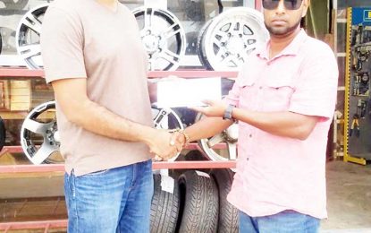 AMS, B.M. Soat and Rohan Auto Spares onboard Guyana Cup