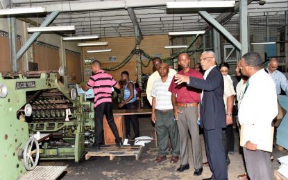 National Printers projected to end year in deficit -invested million$ more on stock paper; owed by several entities