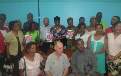 North Georgetown Secondary receives tablets for E-Library pilot project