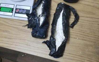 Passenger, 66, arrested on birthday with coke in shoes
