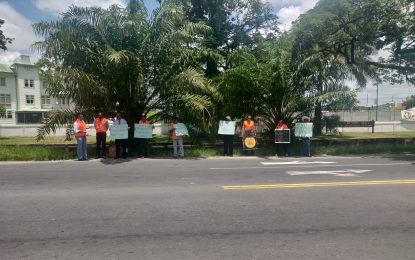 PPP, Civil Society pickets Ministry of Presidency