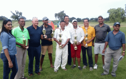Puran Bros. Golf Classic …. Avinash, ‘Jacks’ Harry and Lloyd Fung-A-Fat flight champions in inaugural