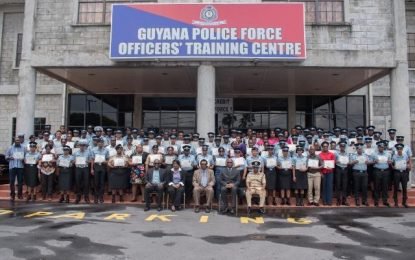 22 percent of women between 15- 64 suffer domestic violence -132 police officers complete scenario training