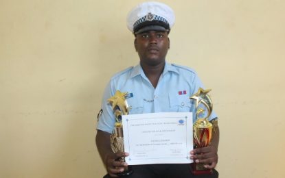 Young cop awarded for music accomplishments