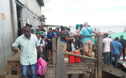Harbour Bridge collision creates havoc in West Demerara