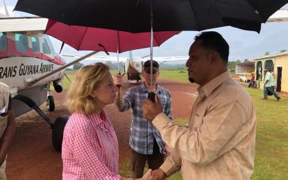 Ambassador Lynch Visits Mabaruma for Meetings with Region 1 Officials