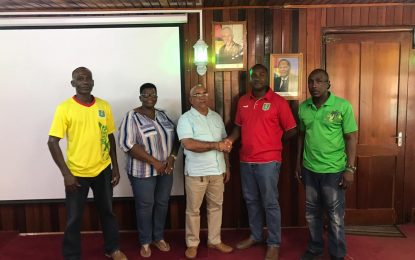 First flood lights football starts; Exclusive venue identified GFF’s Forde conducts official visit to Essequibo Pomeroon FA