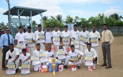 BCB/RHTY&SC/GBTI Inter Sec. School Tourney Rampersaud leads J.C Chandisingh to championship trophy