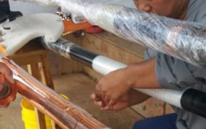 Work begins to bury GPL’s submarine cable in Demerara River
