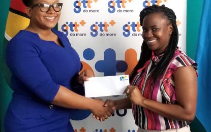 GTT hands over hurricane relief funds to CDC