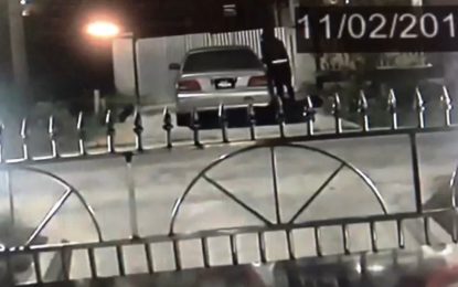 CCTV footage shows how quickly thief jacked car from Diamond