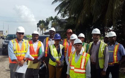 Sheriff St. /Mandela road project…Chinese contractors must correct defects highlighted by IDB – Minister Jaipaul Sharma