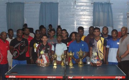 Briton, Persaud shine at Seniors and Juniors table tennis tourney
