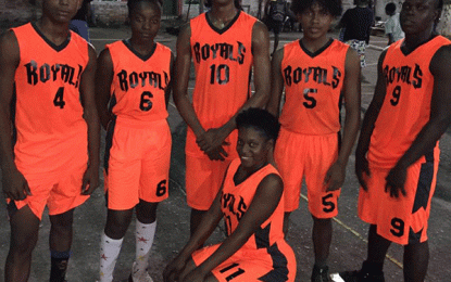 Inaugural 4 X 4 Under-18 Tournament… Royals shoot their way past Kwakwani A 18-14 to capture another title