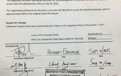 US$150M renovation and counting… Opposition questions further US$6.7M spent on CJIA
