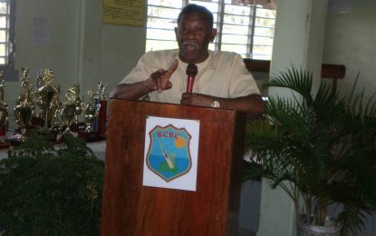 The body of Basil Butcher for viewing in Linden today