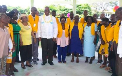 Finance Minister commissions benab for Berbice Pensioners Association