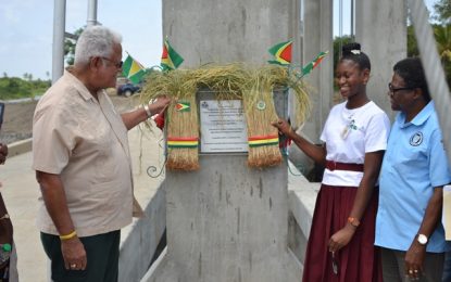 Government commissions $445M Sluice at D’Edward, West Berbice