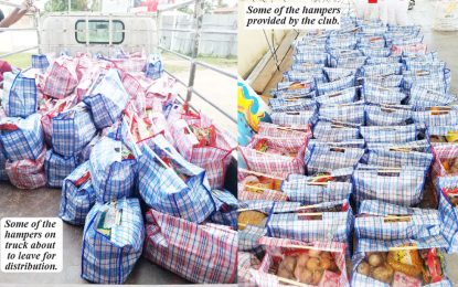 Hundreds benefit from BCB/RHTYSC, MS Cricket teams Covid-19 Food Hampers