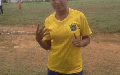 My goal is to represent Guyana-Sebai Invincible Talons FC striker Feona Benjamin