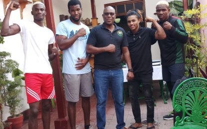 Stranded boxers approved to return home, every effort being made to secure a flight