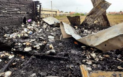 Bushlot Library/ICT Hub destroyed in early morning fire – arson suspected