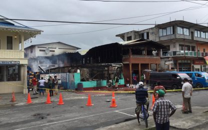 Morocco buildings razed; Banks DIH building scorched in Bartica fire