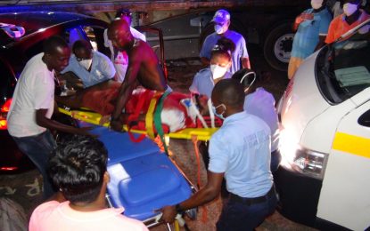 Video shows container truck jumped major road causing fatal accident