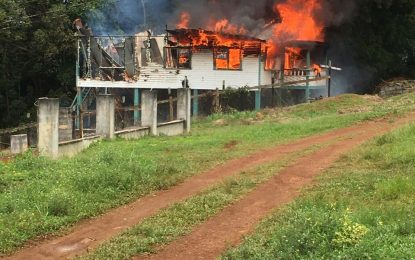 Mabaruma doctors’ residence goes up in flames