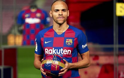 GFF President congratulates Martin Braithwaite Christensen