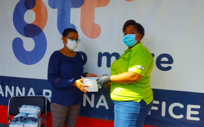 GTT donates hundreds of surgical, KN95 masks to Suddie Hospital