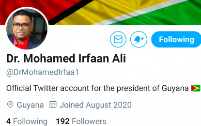 OP warns of fake Presidential Twitter account