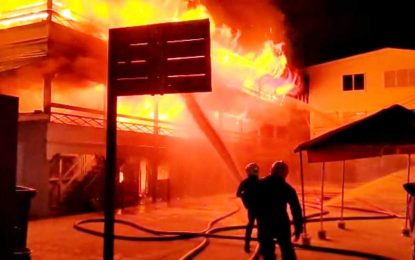 Early morning blaze contained at Chase Academy Building