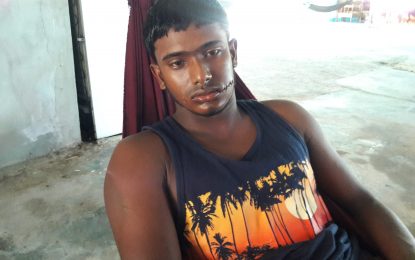 Relatives, friends of murdered Corentyne carpenter block road and burn debris in protest