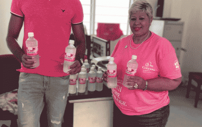 Former youth cricketer Raj Nanan makes donation to Guyana Cancer Foundation