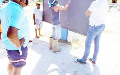 Chalkboards erected in several city wards