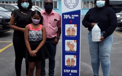 Businessman donates hand sanitizer machine to GPHC